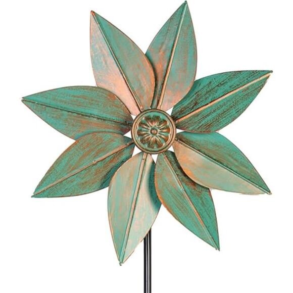 Pinwheels for Yard and Garden, 38 Inches Metal Kinetic Wind Spinner - Picture 7 of 7